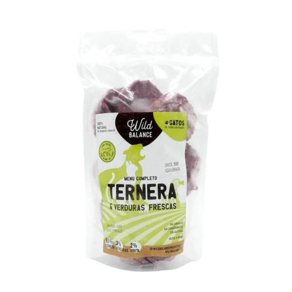 Menú de ternera para gatos - Wild Balance