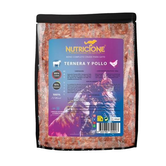 Menú Gato de Ternera y Pollo - Nutricione