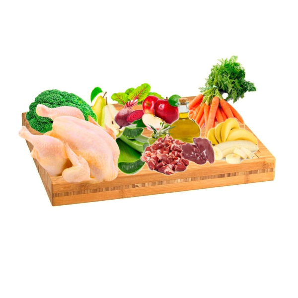Menú BARF monoprotéico de Pollo 600 g - NaturaBarf