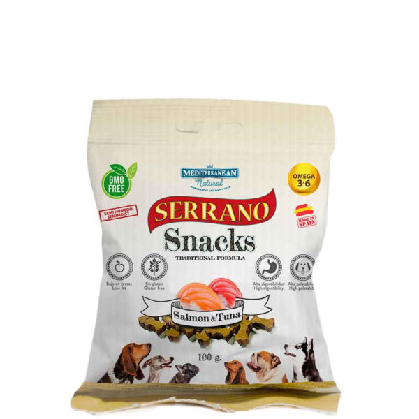 Serrano snacks de salmón y atún