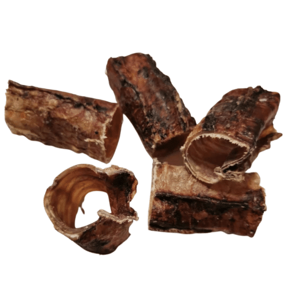 Tráqueas de ternera cortadas