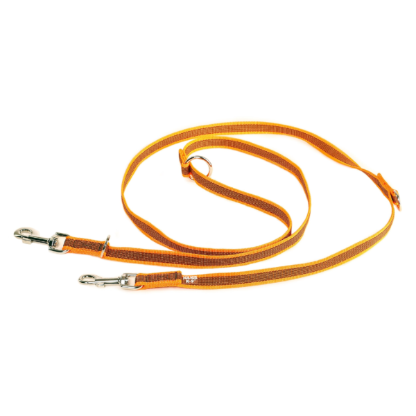 Correa multiposicion engomada Julius K9 Naranja