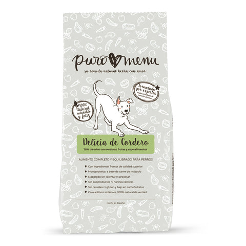 Menú BARF Delicia de Cordero - Puromenú