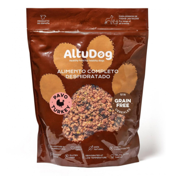 Altudog - Comida deshidratada de pavo SIN CEREALES