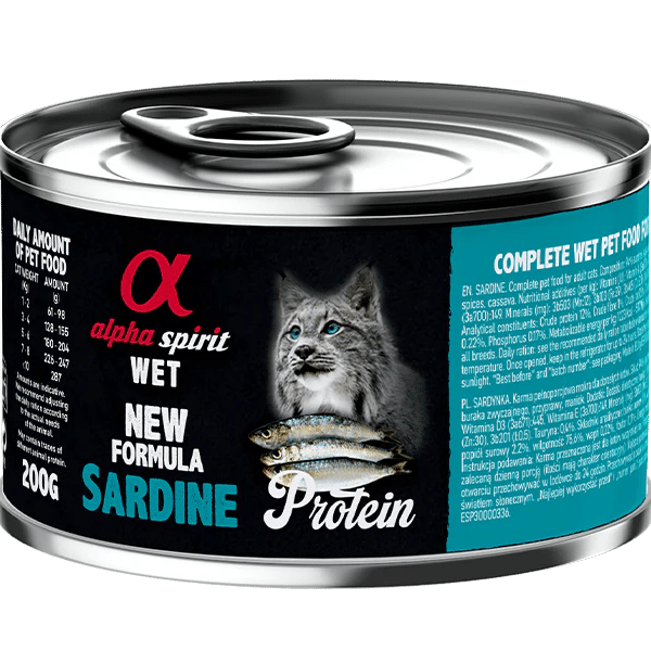 Alpha spirit gato - Lata sardina  200G