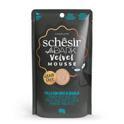 Schesir After Dark Velvet para gatos - Mousse de pollo y huevo de codorniz